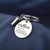 TGBJE Coffee Lovers Gift Coffee Cup Charm Keychain Coffee Junkie