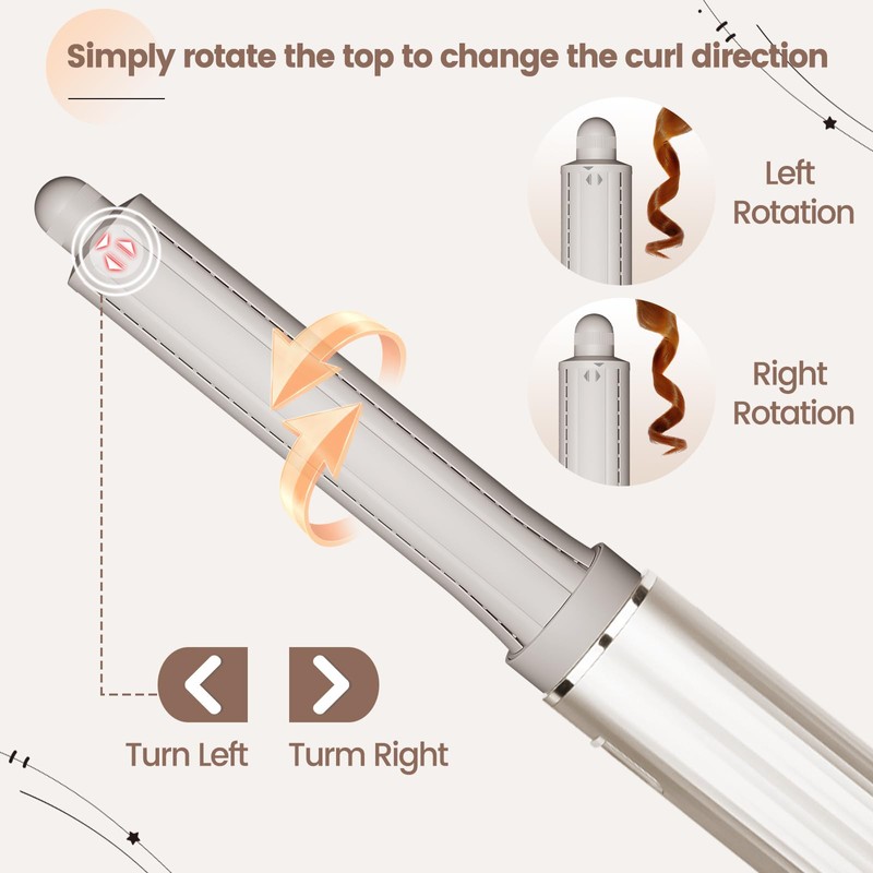 AFDD 1.2in Long Hair Curling Barrel Attachment Compatible with Shark