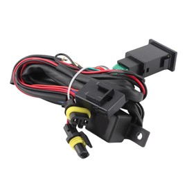 Fog Lamp Switch Wiring Kit 12V 40A Car LED Fog Lamp On/Off Switch Wiring Harness Fuse Relay Kit