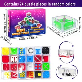 Patience Games for Children, Pack of 24 Mini Thinking Games, Puzzle Game, Patience Game, Toy Gift Gifts, Skill Game for Children Adults