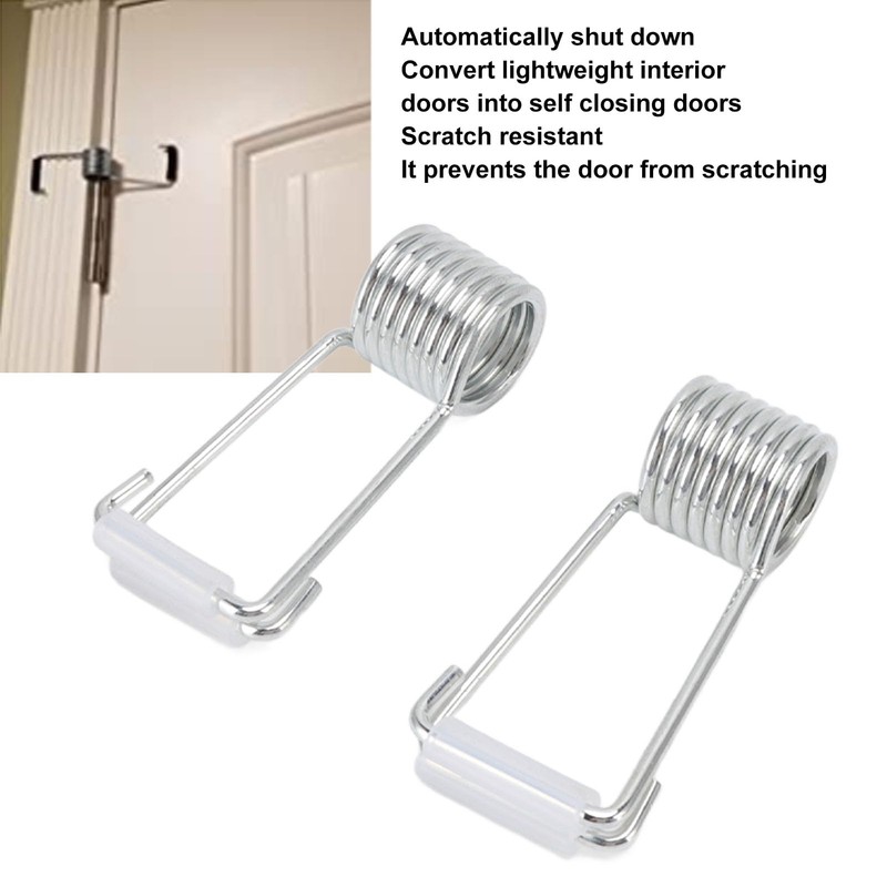 Spring Hinge Door Closer, 4 Pack Self Closing Universal Butterfly