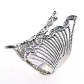 neXxtten Fashion Silver Plated Ring - KMR359-S7