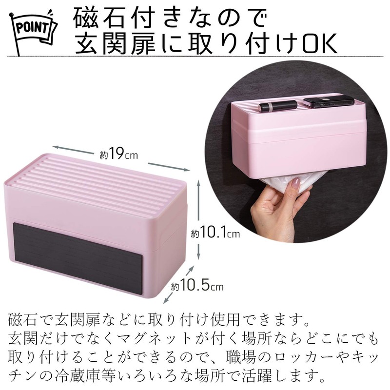 Heiwa Kogyo Mask Case, Remember Pink, Approx. 7.5 x 4.1