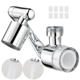 MYXYCNC Water Purifier, Faucet Directly Connected, Kitchen Faucet, Shower Tip, Replacement, Water Supply, Extender, Oscillation, Water Saving Foamer (Water Filter + 8 Cartridges)