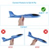 BooTaa 4 Pack Airplane/Flying Toys, 17.5" Large Throwing Foam Plane/Gliders,