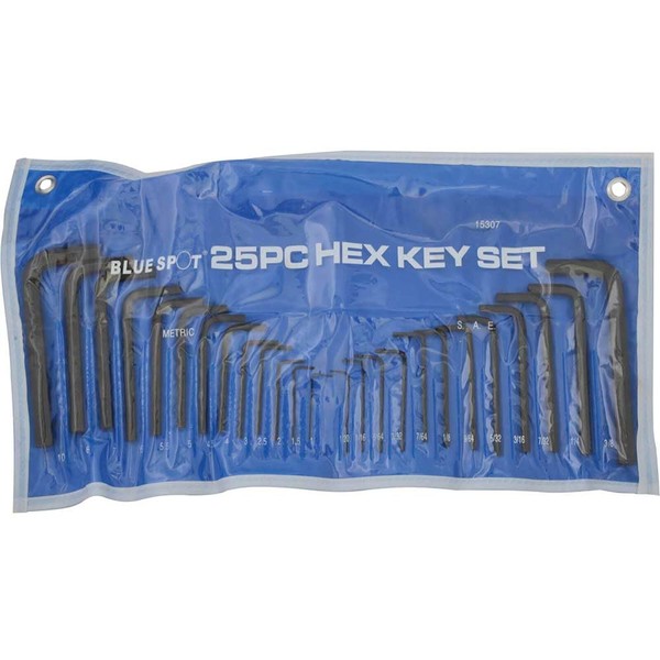 Blue Spot Tools 15307 B/SPOT Hex Key Set and Pouch