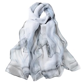 FAIRYGATE Chiffon Scarf Ladies Scarfs for Women Sale Shawls for Wedding Wraps for Evening Dresses Large Soft Warm Lightweight Scarves A5011