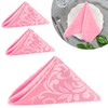 Zi Lan Pink Cloth Napkins Set of 4-18x18, inches Square