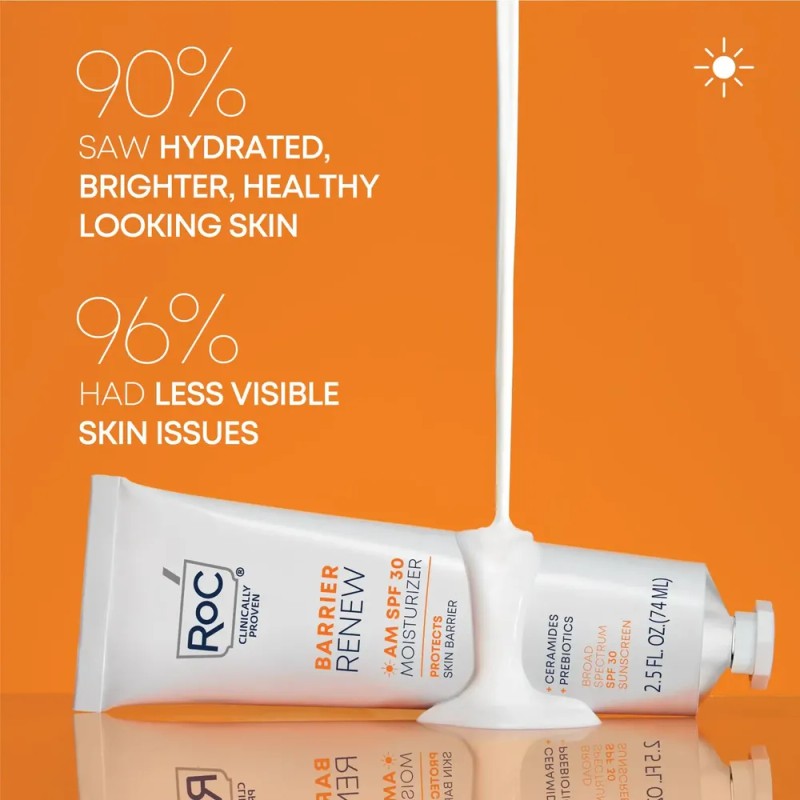 Crema Hidratante De Día Roc Barrier Renew Spf 30 Con