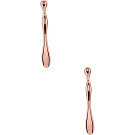 2piezas Barra De Masaje Para Ojos De Aleación De Zinc Portátil y Mejora La Circulación Alivia La Fatiga Ocular Para Mujeres Color Rosa