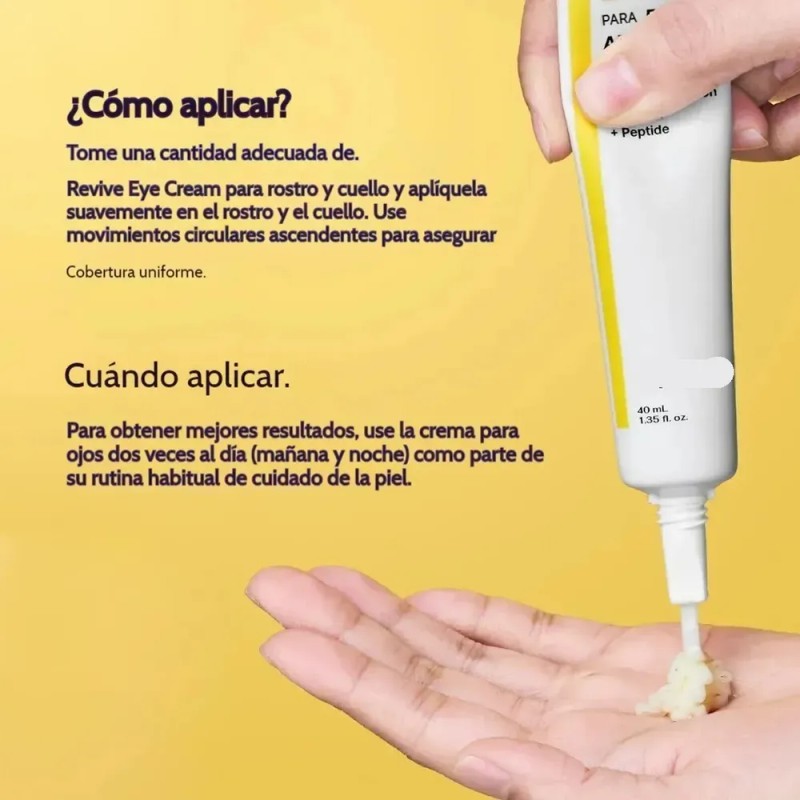 Crema Para Ojos Nida Revive Para Rostro A Cuello (40