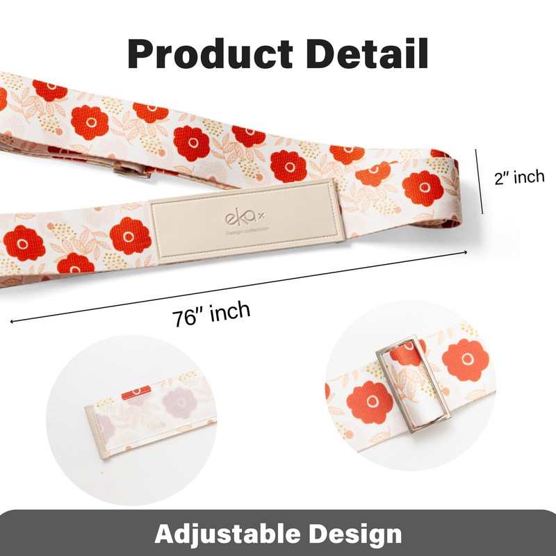 Ekax Luggage Straps for Suitcases, Adjustable Luggage Elastic Belt, Travel