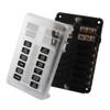 12 Way Fuse Box with Negative Terminals and Fuse Wire