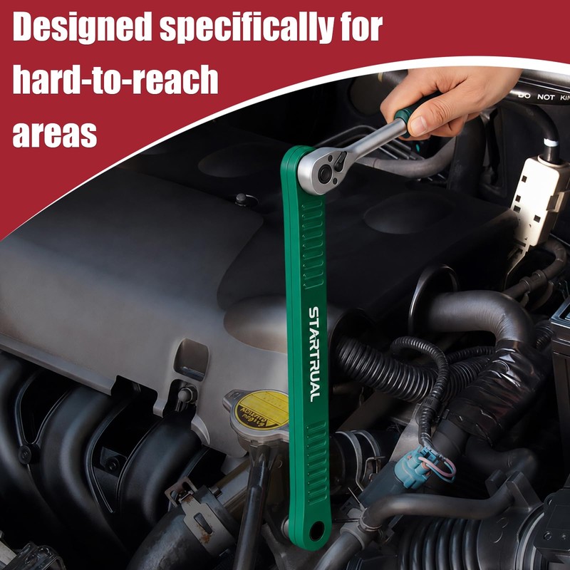 3/8 inch Offset Extension Wrench, Impact Ready Socket Wrench Universal