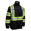 (Set of 2) Troy Safety RW-CLA3-TBK66 Class 3 Rain Suit,