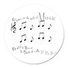 CafePress Gift of Music #1 5.5" Round Car Magnet Magnetic