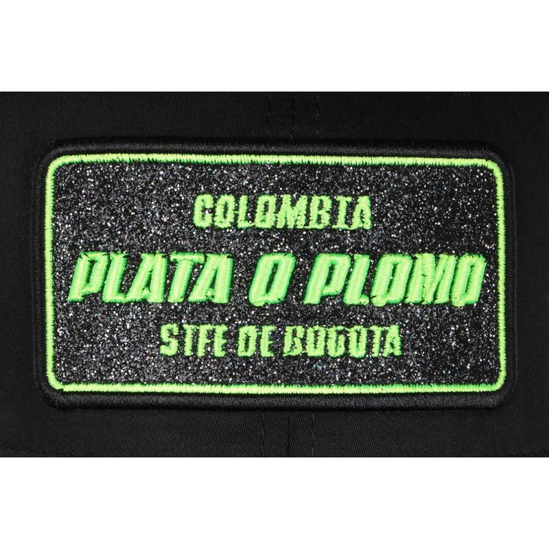 Plata o Plomo Neon Yellow and Black Rhinestone Bogota Colombia