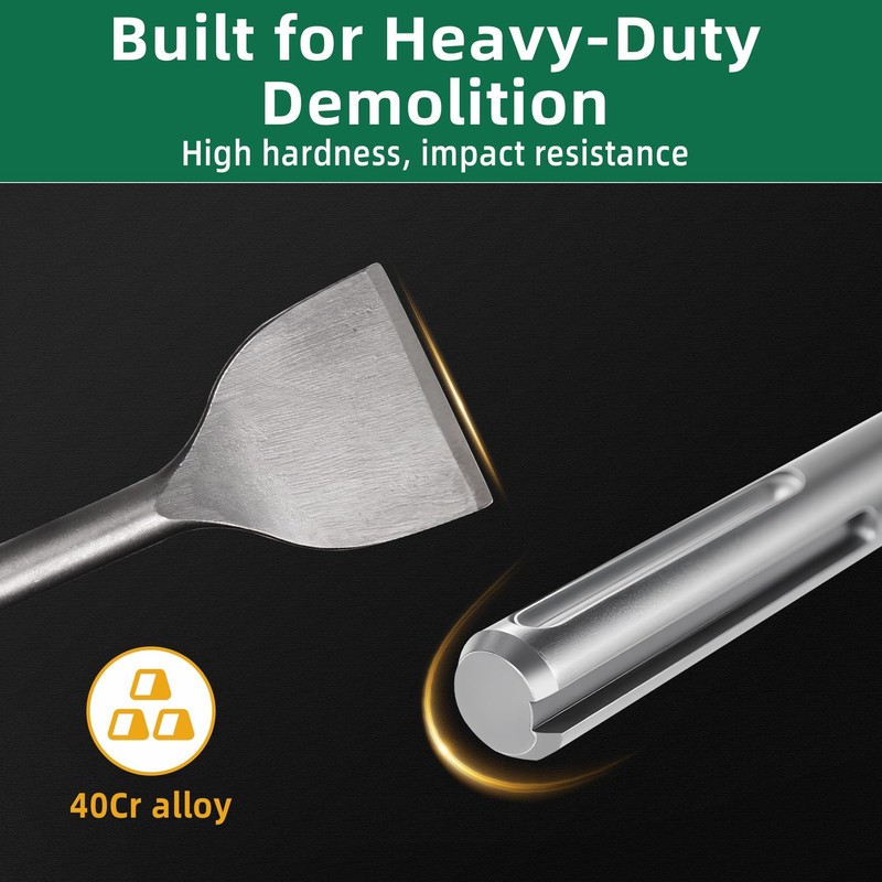 24-inch SDS Max 3 Inch Scaling Chisel - Perfect for