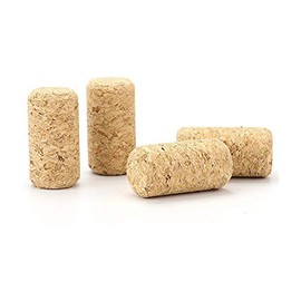 Clip wan Plain Cork Stoppers, Set of 10, Craft Materials, DIY Etc., 0.8 x 1.6 inches (20 x 40 mm)