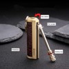 BOLLAER Keychain Matchstick Fire Starter, Permanent Metal Match Flint Lighter
