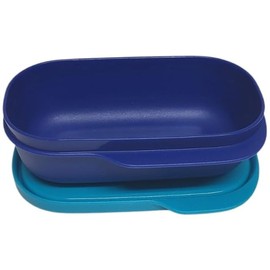 Tupperware to Go Lunch Box Clever Break 120 ml Lunch Box with Divider Eco+ School (120 ml Blue Turquoise)