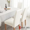 Deisy Dee Waterproof Leather Dining Room Chair Covers for Parson
