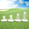ECADDIE White Rubber Driving Range Golf Tees - Pack of