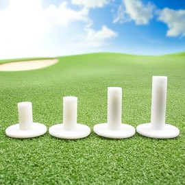 ECADDIE White Rubber Driving Range Golf Tees - Pack of 4 (Set of 4)