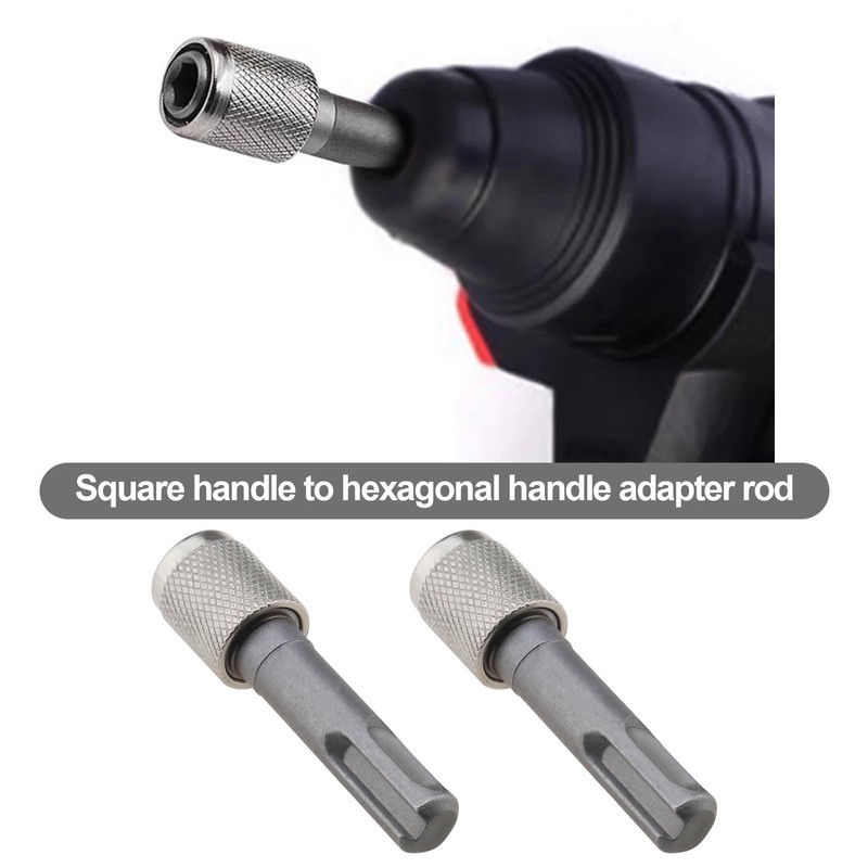 SG Store 2PCS SDS-Plus Drill Chuck Adapter 6.35mm 1/4 Inch