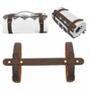 TOURBON 3mm Real Leather Picnic Blanket Carry Strap for Outdoor