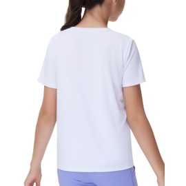 THE GYM PEOPLE Girls Workout Shirts Short Sleeve Loose Fit Crewneck Running Yoga Tee Tops