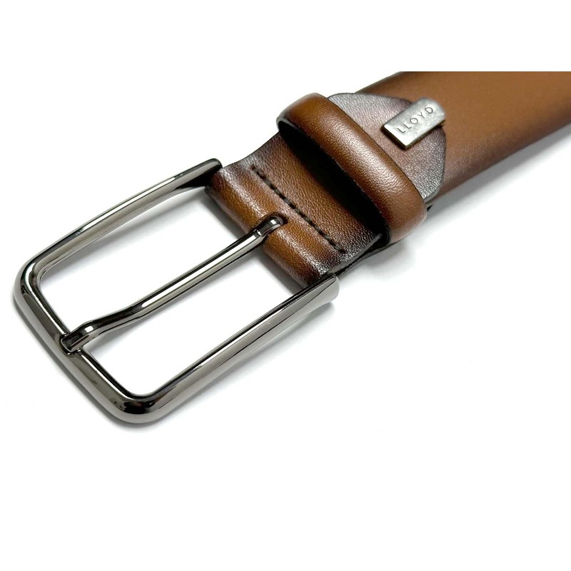 Lloyd Men's Leather Belt 35mm, Cognac