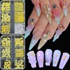 2 Boxes Summer Shell Nail Art Charms 3D Metal Mixed