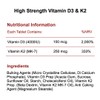 High Strength Vitamin D3 and K2 120 Tablets 4,000 IU