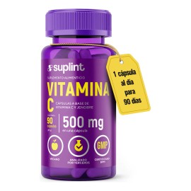 Suplemento De Vitamina C 300 Mg Con Jengibre 90 Cápsulas Sabor Sin sabor