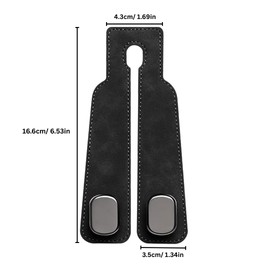 KOLKRA Purse Hook for Car – Car Seat Hooks for Headrest, Cute Car Purse Holder Hook, Bag Hooks for Car, Purse Hanger for Car, Car Hooks for Purses and Bags Black - 2 Hooks