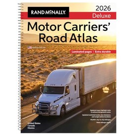 Generic Rand McNally 2026 Deluxe Motor Carriers Truckers Road Atlas Spiral/Laminated
