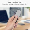 Metal Push Slider Toy Smooth Surface Anxiety Relief Aluminium Alloy