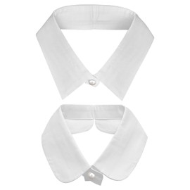 EleCharm Women's Simplicity Doll Collar Point Collar False Lapel Decorative Detachable Blouse Fake Collar (2 PiecesA)