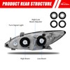 Headlight for Toyota Camry 05-06 4-Door Sedan Headlamp Assemblies Chrome