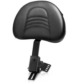 Eumti Adjustable Plug-in Motorcycle Front Driver Seat Rider Backrest Pad Custom Mounting Kit Compatible with Harley Touring Models Street Glide Road King Electra Glide Road Glide 1997-2025