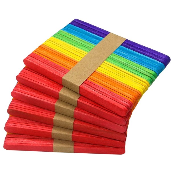 Coloured Lollipop Sticks, 300 Lolly Sticks, Craft Sticks, lolly pop