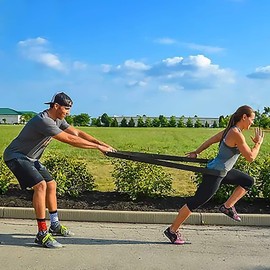 Hacienda Resistance Power Band, 6.4CM Latex Exercise Band, Premium Resistance Loops for Stretching, Physical Therapy, Workout, Yoga, Strength Training, Home Fitness