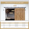 10FT Heavy Duty Box Rail Exterior Sliding Barn Door Hardware