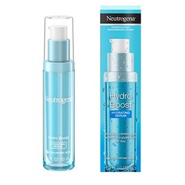 Neutrogena Hydro Boost - Suero hidratante con ácido hialurónico, fórmula de suero facial sin aceite y no comedogénico para una tez radiante, sin aceite y no comedogénico, 1 onza líquida
