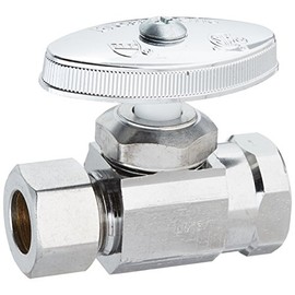 BrassCraft OR32X C1 1/2" FIP Inlet x 1/2" O.D Compression Outlet Multi-Turn Straight Valve