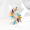 Mecool Brooch Pin for Women Flower Brooch Elegant Simulated Crystal