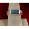 Natural Creations mens sterling silver ring Size 10 Labradorite