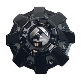 Fuel Offroad Wheels 1001-63GBR Gloss Black Center Cap with Black Rivets