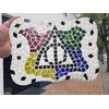 4 Shapes Mixed Stained Glass Mosaic Tiles for DIY Crafts,200PCS